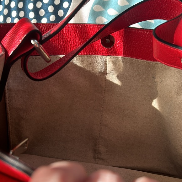 RED Italian handbag - Picture 6 of 9